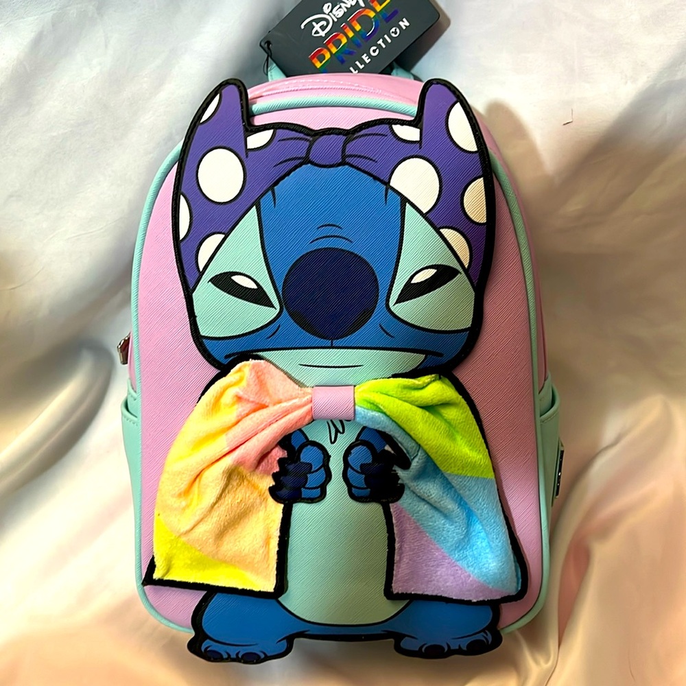 Loungefly Stitch Pastel Cape mini backpack NWT